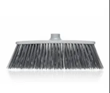 Scopa industriale da esterno 27 cm plastica rigida grigia