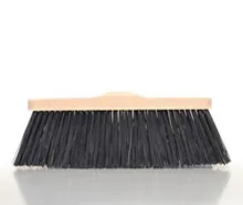 Scopa industriale esterno rigida pet pvc legno faggio piacentina Carnio per cortili