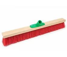 Scopa spazzolone industriale morbida colorata grandi spazi legno 40 60 80 100 6 ranghi supporto plastica vite Carnio