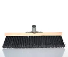 Scopa spazzolone industriale esterno rigida pet pvc legno 40 60 80 100 ranghi supporto resistente Carnio