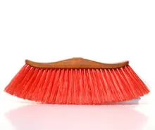 Scopa Pavone classica colorata setole morbide